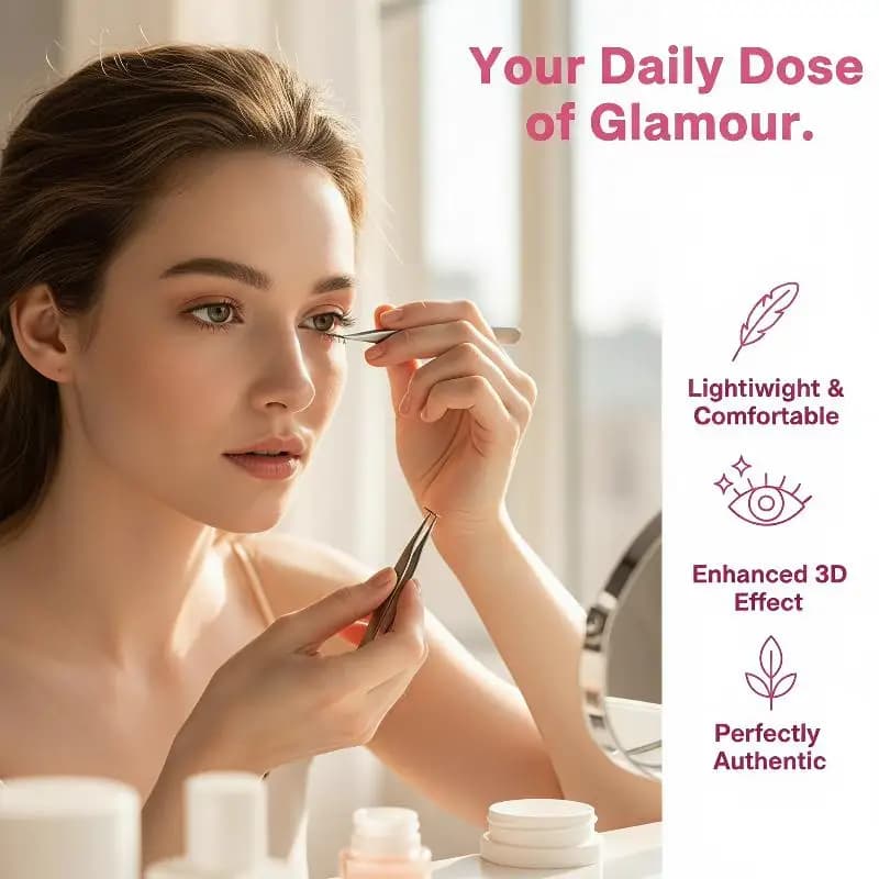 1 Set Comic Lower Lash Extension Clusters Natural Self Adhesive False Eyelashes No Glue Need Bottom Eyelashes Eye Makeup Tool