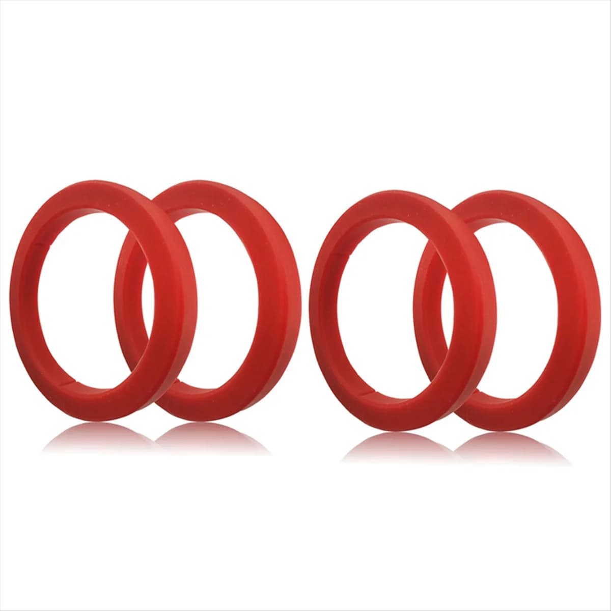 Guarnizione a testa di gruppo 4 pezzi 8mm per macchina da caffè Espresso E61-anello in Silicone rosso compatibile per EXPOBAR E61/KEES/WEGA