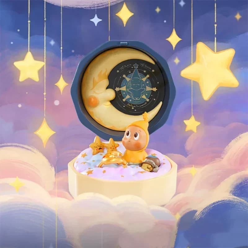 POP MART Romantic Ring Box Serie 4 Set di scene Scatola cieca Sorpresa Scatola misteriosa Giocattoli Kawaii Anime Action Figure Bambole Regalo per ragazze