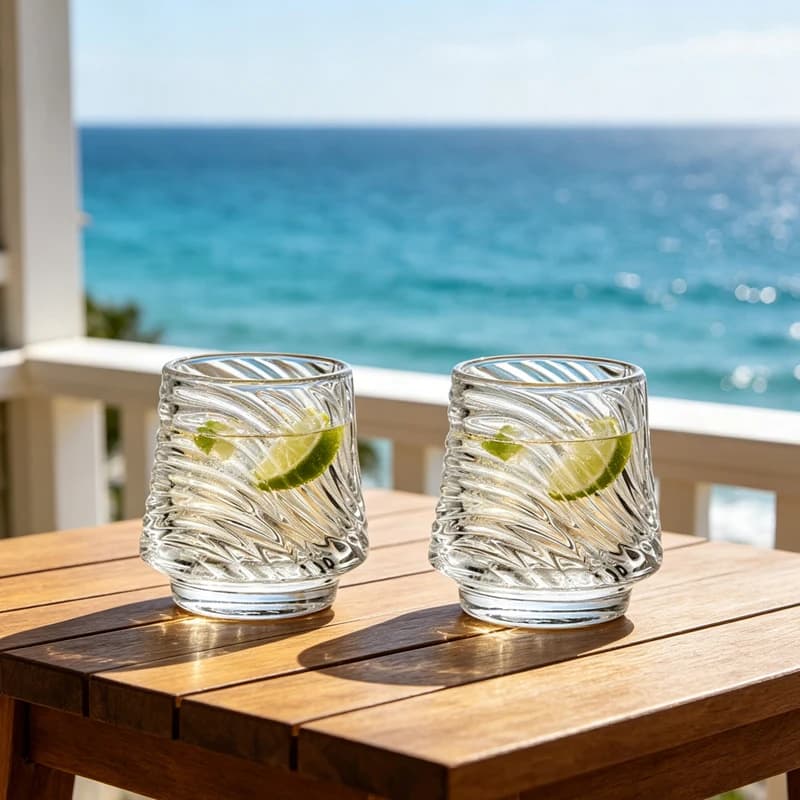 Set di 2 Bicchieri da Vino di Lusso, Moderni Bicchieri per Whisky, Birra e Cocktail, 145ml, Trasparenti, per Feste