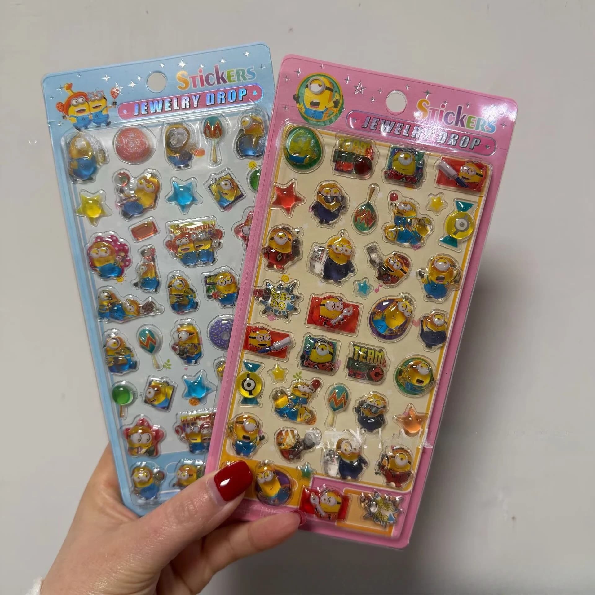 Nuovi Adesivi 3D in Cristallo dei Minions, Decorazioni Fai-da-Te per Cover di Telefoni, Laptop, Notebook, Scrapbook, Regalo
