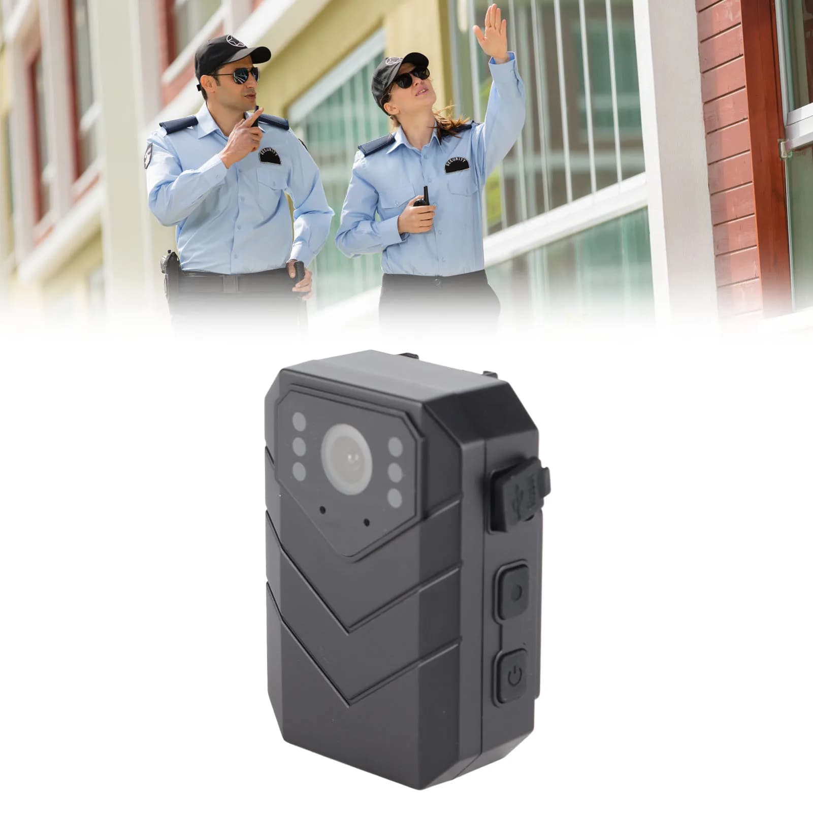 Videoregistratore tascabile Sensore 4K Ultra HD WiFi Telecamera indossata dal corpo Rilevazione movimento impermeabile Lunga durata per guardia di sicurezza