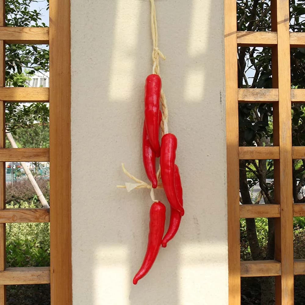 Decoration Pepper Photography Props Plants Chili skewers Simulation Food Wall Decor Fake Vegetables Artificial Vegetables