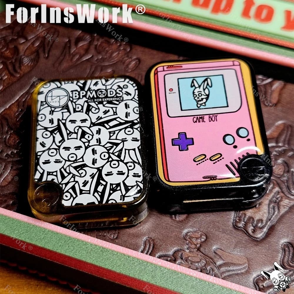 BPMODS EDC ROSA Piccolo PMMA Cursore a spinta diretta Vestito Segnale prezzo universale Stick Slider Fidget Giocattoli meccanici per adulti Giocattoli di ansia