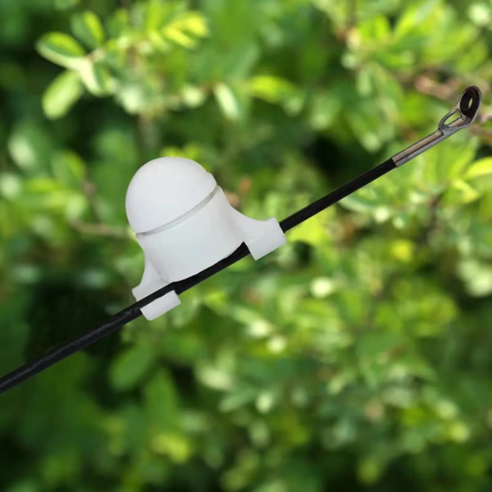 Lampada LED Portatile Bianca e Verde per Allarme Notturno da Pesca, Indicatore Sensibile da Attaccare alla Canna, Luce di Avviso per la Morsa della Pesce