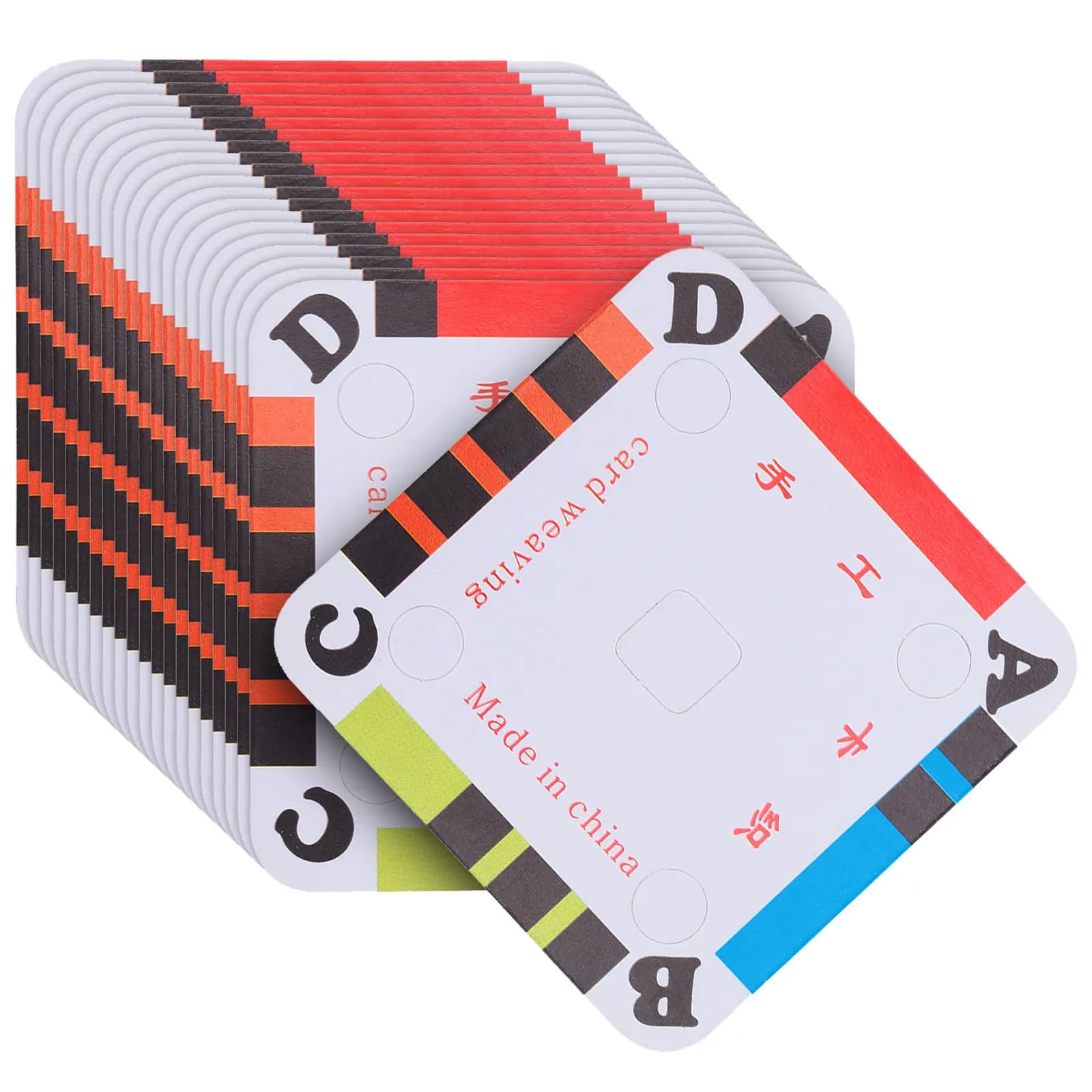 100 Pezzi Cartoncini per Tessitura Extra Resistenti, Cartoncini per Telaio in Carta per Realizzazione di Cinture a Larghezza Uniforme, Superficie Liscia, Lunghi