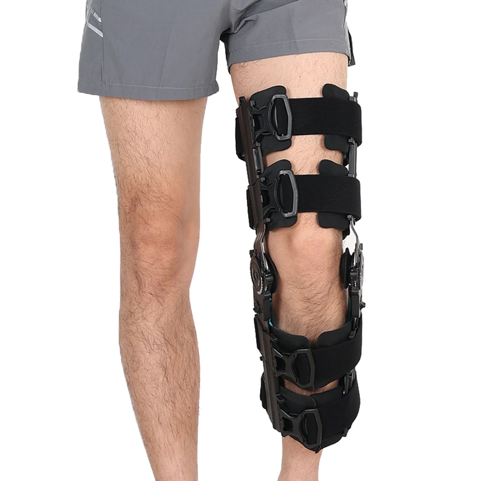Tutore per Ginocchio per Lesioni Ligamentose - Immobilizzatore Articolato Regolabile ROM per Supporto Dolore Artritico - Recupero Post-Operatorio, Unisex