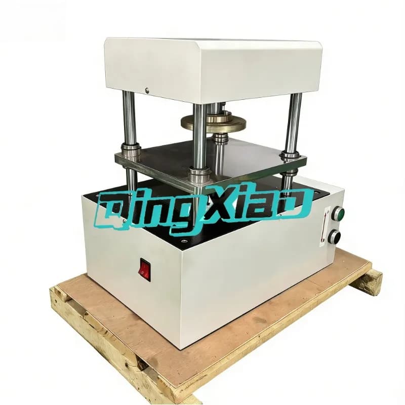 Electric Press for Straight Corner Samples, Manual and Pneumatic, for Rubber, Plastic, Cables, Silicone, Film and Manubri - High Quality