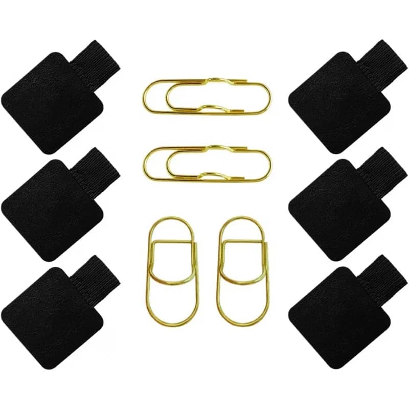 Anello per penna autoadesivo da 10 pezzi, clip per penna in acciaio inossidabile, fascia elastica per matita per quaderni, diari, calendari, pianificatori