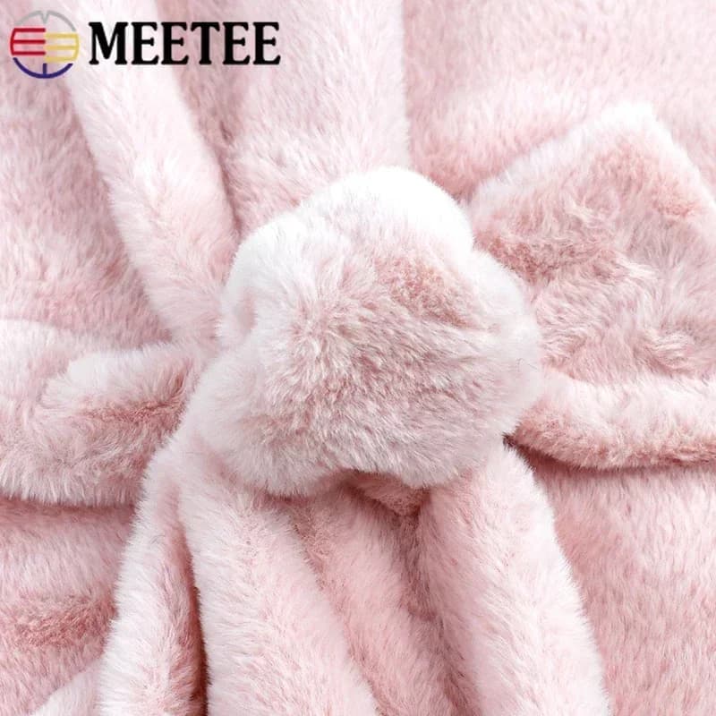 50cm tessuto in pelliccia sintetica 8mm Pile morbido peluche tessuti per giocattoli divano decorazione della casa bambole di cotone vestiti fai da te cucito a mano