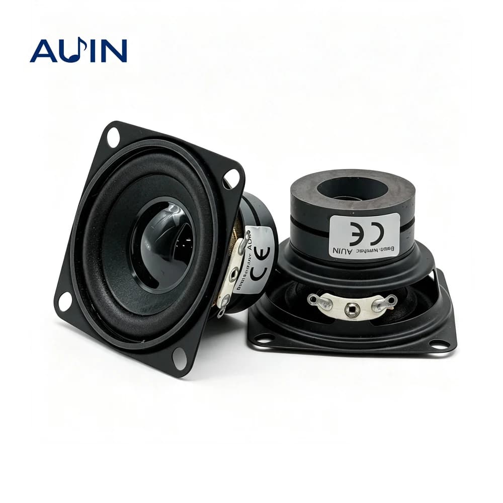 AUIN 2Pcs 2 Inch Audio Speaker Unit 4 Ohm 8 Ohm 10W 53MM Full Range Dual Magnetic Small Loudspeaker DIY Bluetooth Speakers