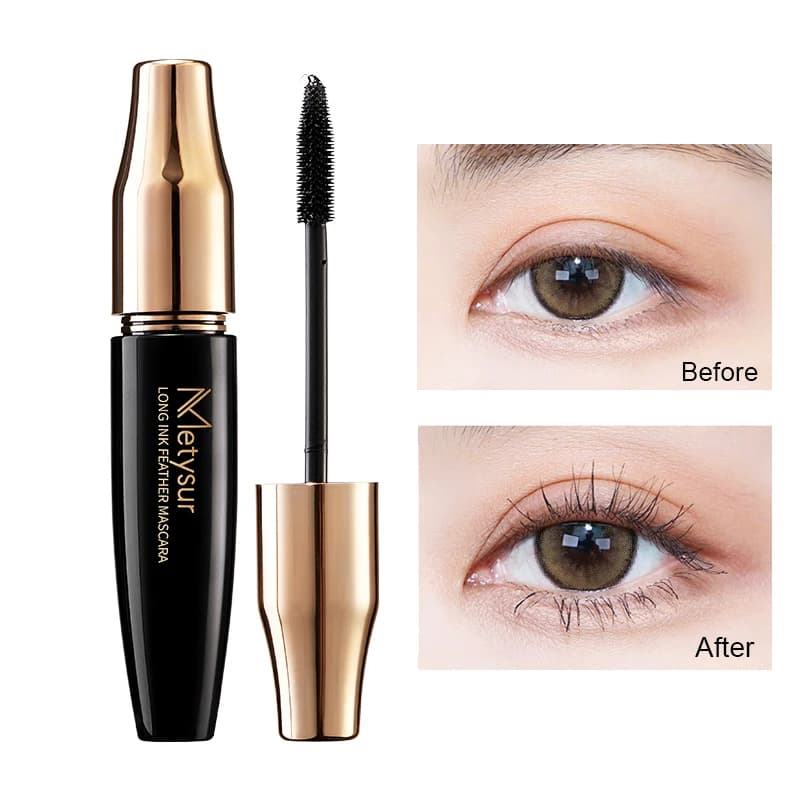 Herbal Mascara Metysur Mascara 4D without drooping naturally long, thick, waterproof, fast drying, for improved eyelashes