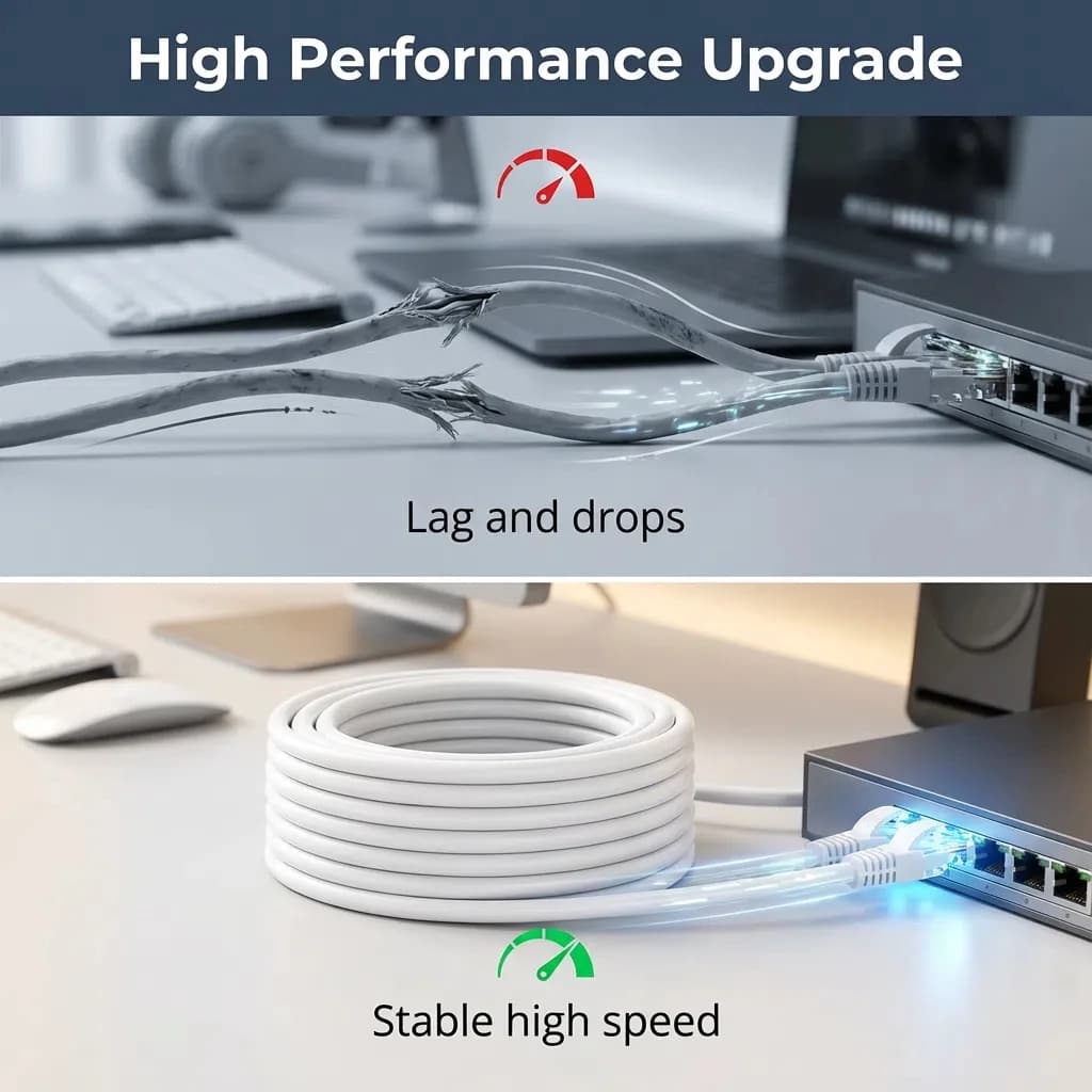 0.5/1/2/3/5/10/15/20/30/50M Cat6 Ethernet Cable RJ45 UTP 1000Mbps Network Cord LAN Wire Internet Lead Cord Router Computer Cable internet internet cable