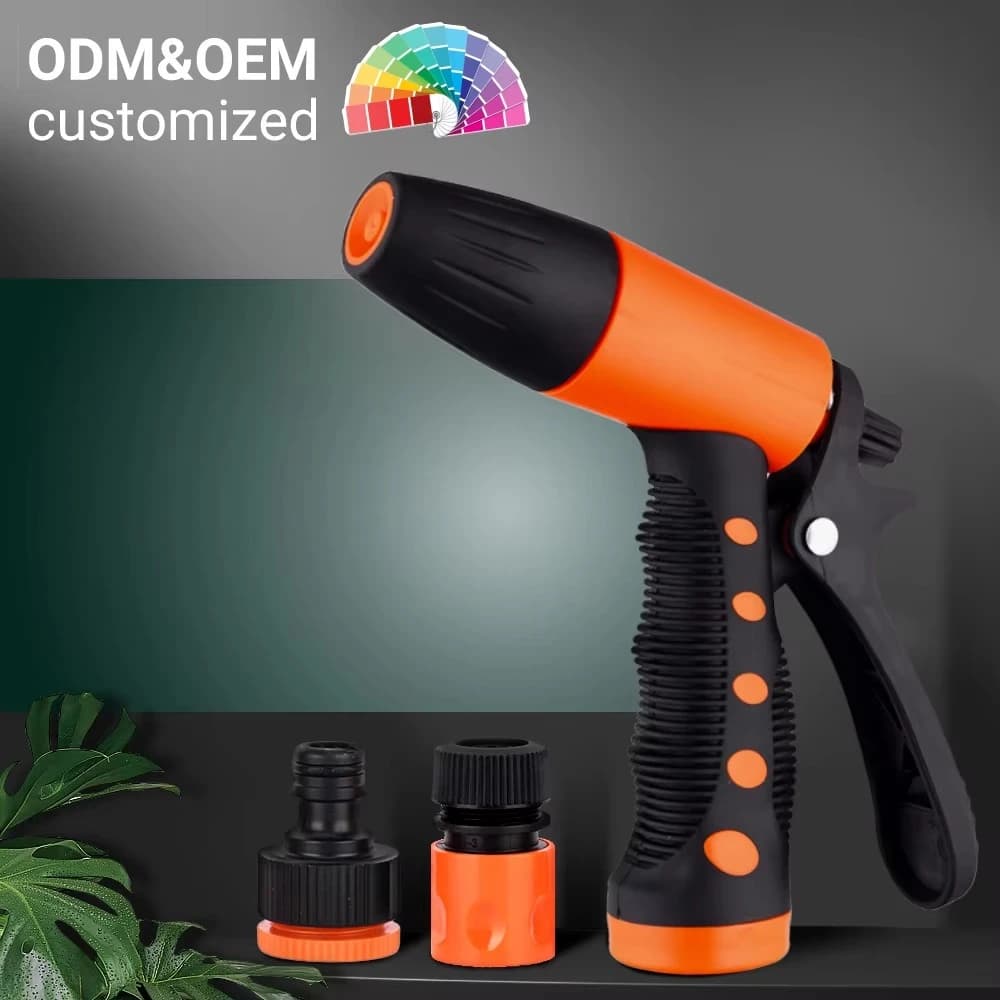 Adjustable Garden Water Hose Nozzle Sprayer 2-Way Hot Plastic Spray Gun Sale on Adjustable Garden Hose Spray Gun