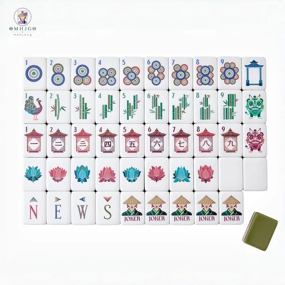 Nuovo Set di Mahjong Americano di Lusso con 160 Tessere in Acrilico Inciso a 4 Strati, Gioco da Tavolo per Famiglie e Feste, Regalo