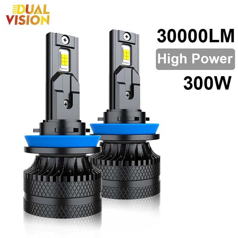 Dualvision Auto Faro A LED H7 LED H4 H1 H8 H11 HB3 HB4 9005 9006 9012 6000K 300W 30000LM Auto HA CONDOTTO LA Lampada Turbo Fendinebbia 12V