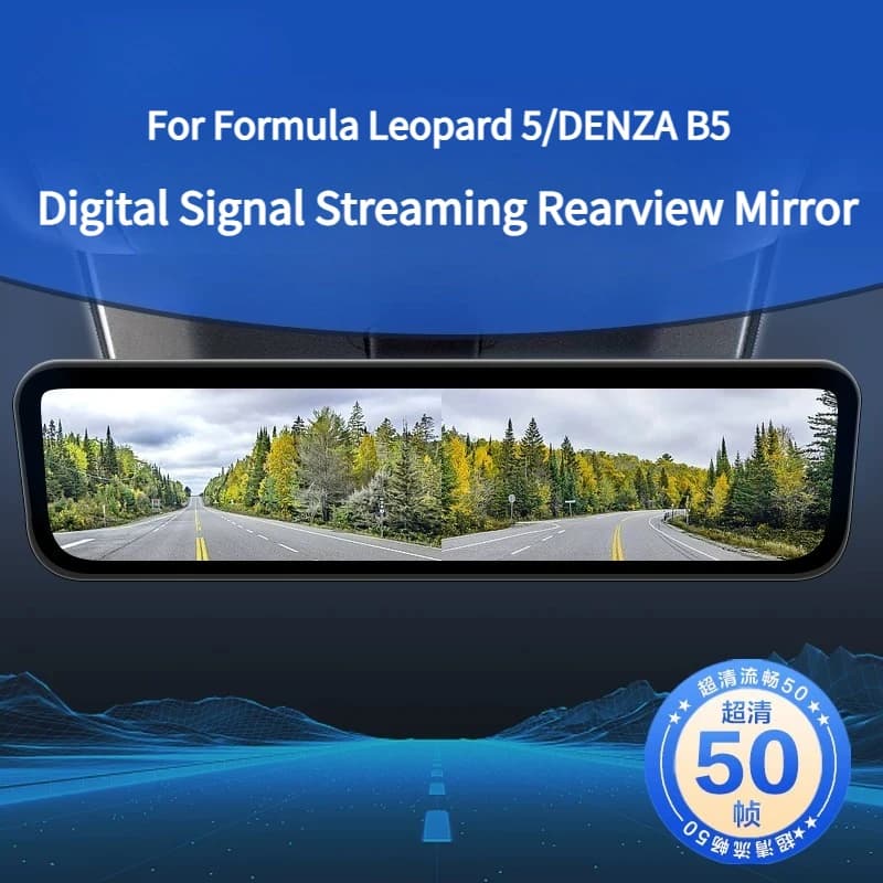 For Formula Leopard 5/DENZA B5 Streaming Rearview Mirror Dash Cam Digital Signal HD Night Vision Accessories