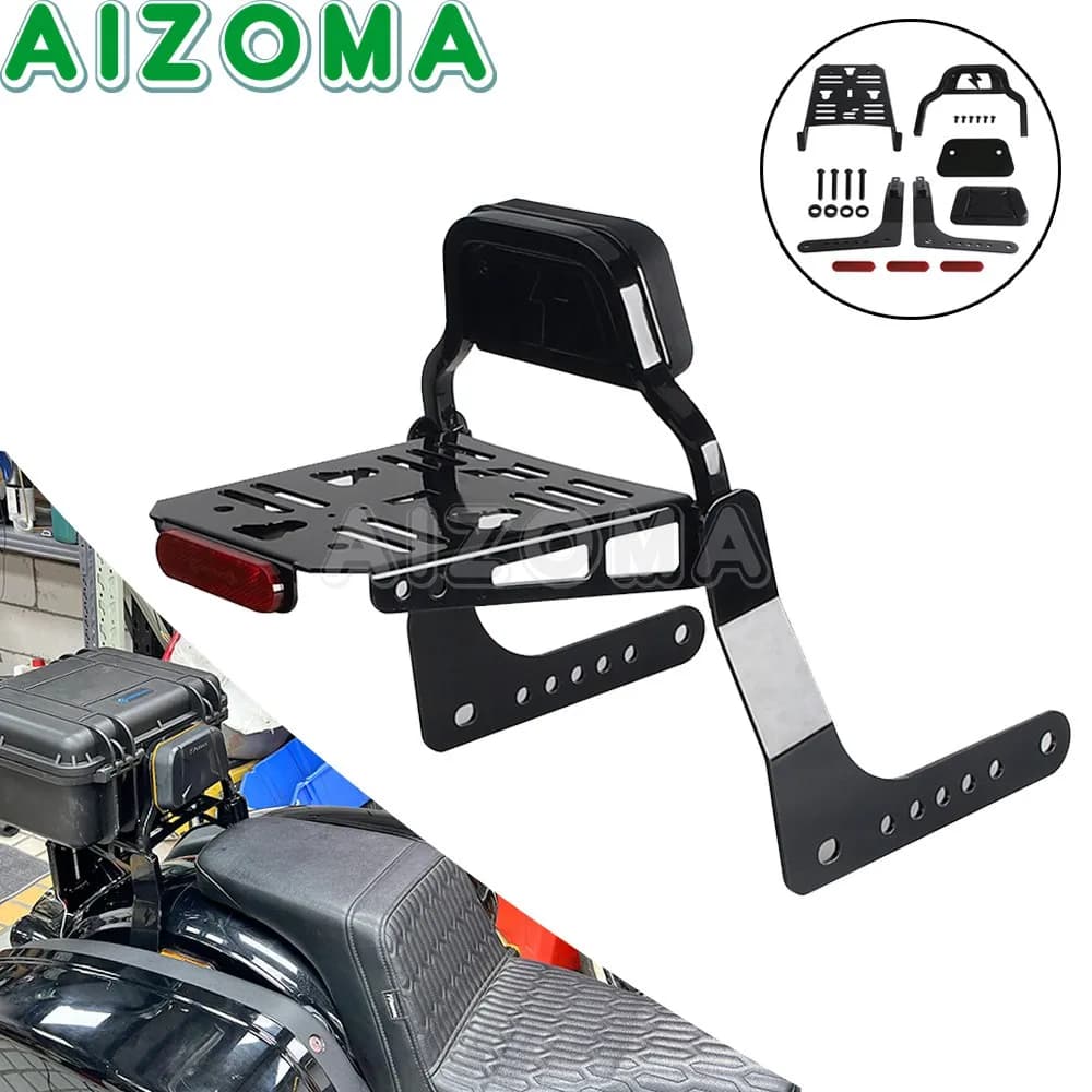 Schienale moto staccabile Sissy Bar bagagli ringhiera borse posteriori staffa di supporto per Harley Softail Low Rider S FXLRS 2020-2025