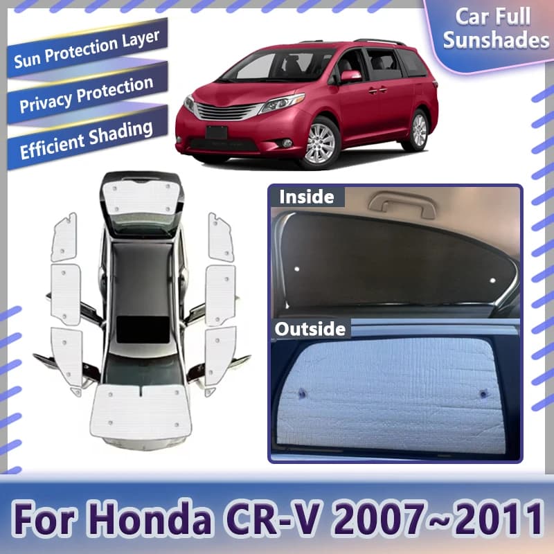 Per Toyota Sienna Accessori XL30 2011 ~ 2020 Auto Parasole Completo Visiere Parabrezza Tende Solari Copertura Interni 2012 2014 2017