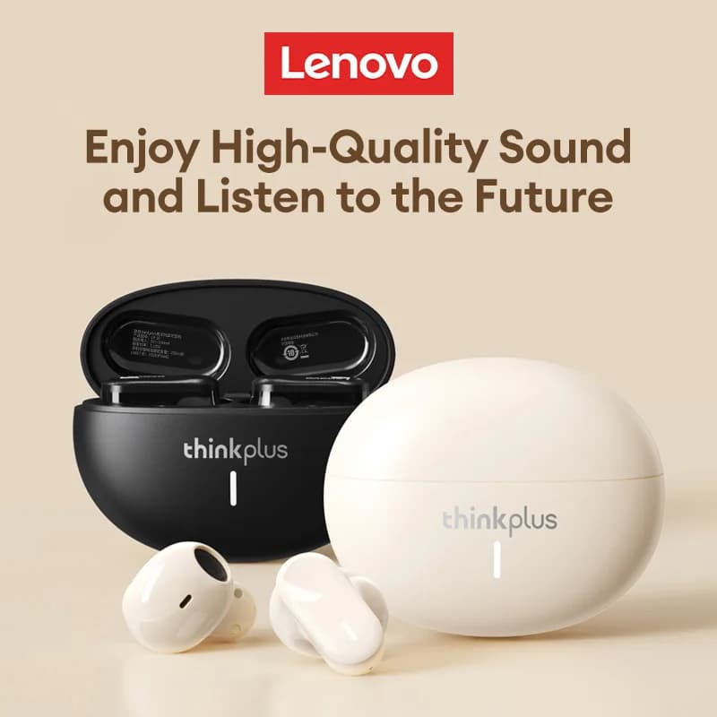 Original Bluetooth headphones Lenovo LP19 TWS HIFI Sound Wireless In-Ear Sports headphones with double HD microphone