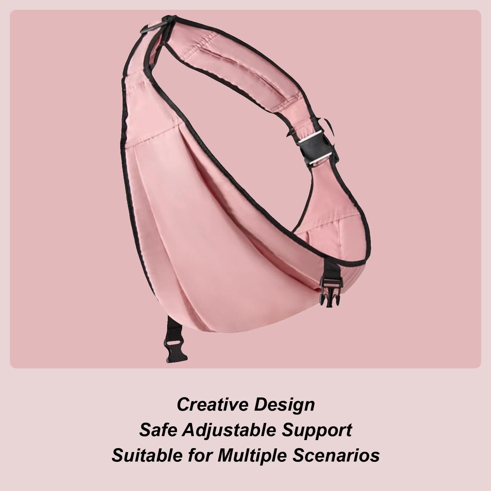 Marsupio laterale Marsupio 10-30 libbre Hip Sling Carrying Wrap per genitoriali Escursionismo all'aperto Campeggio Spiaggia Shopping Parco Casa