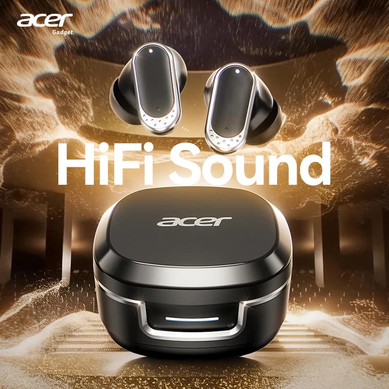 Acer ohr751 True Wireless Earbuds – Long-Lasting Listening, Ultra-Clear Surround Sound