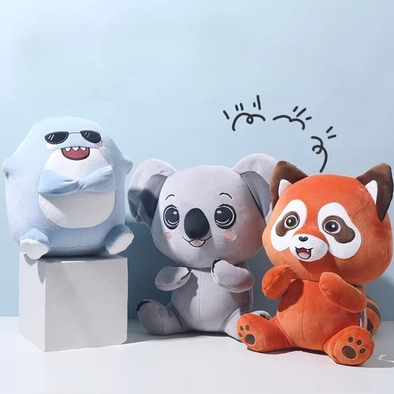 2-in-1 Cute Plush Toy Cartoon Doll Dual-Use Deformation Pillow Cute and Portable Resistant Foam Particles Filling Neck Pillow