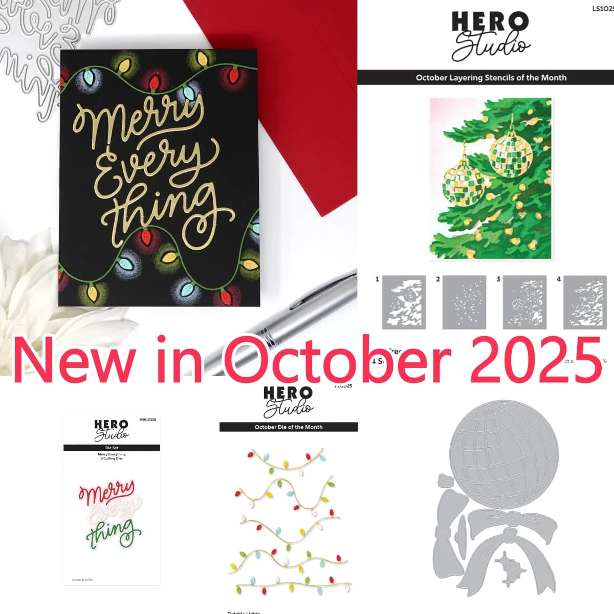 Parole luminose scintillanti per lampada natalizia Palla fustelle in metallo Stencil per albero per creazione fai-da-te Scrapbook di carte Buon Natale 2025