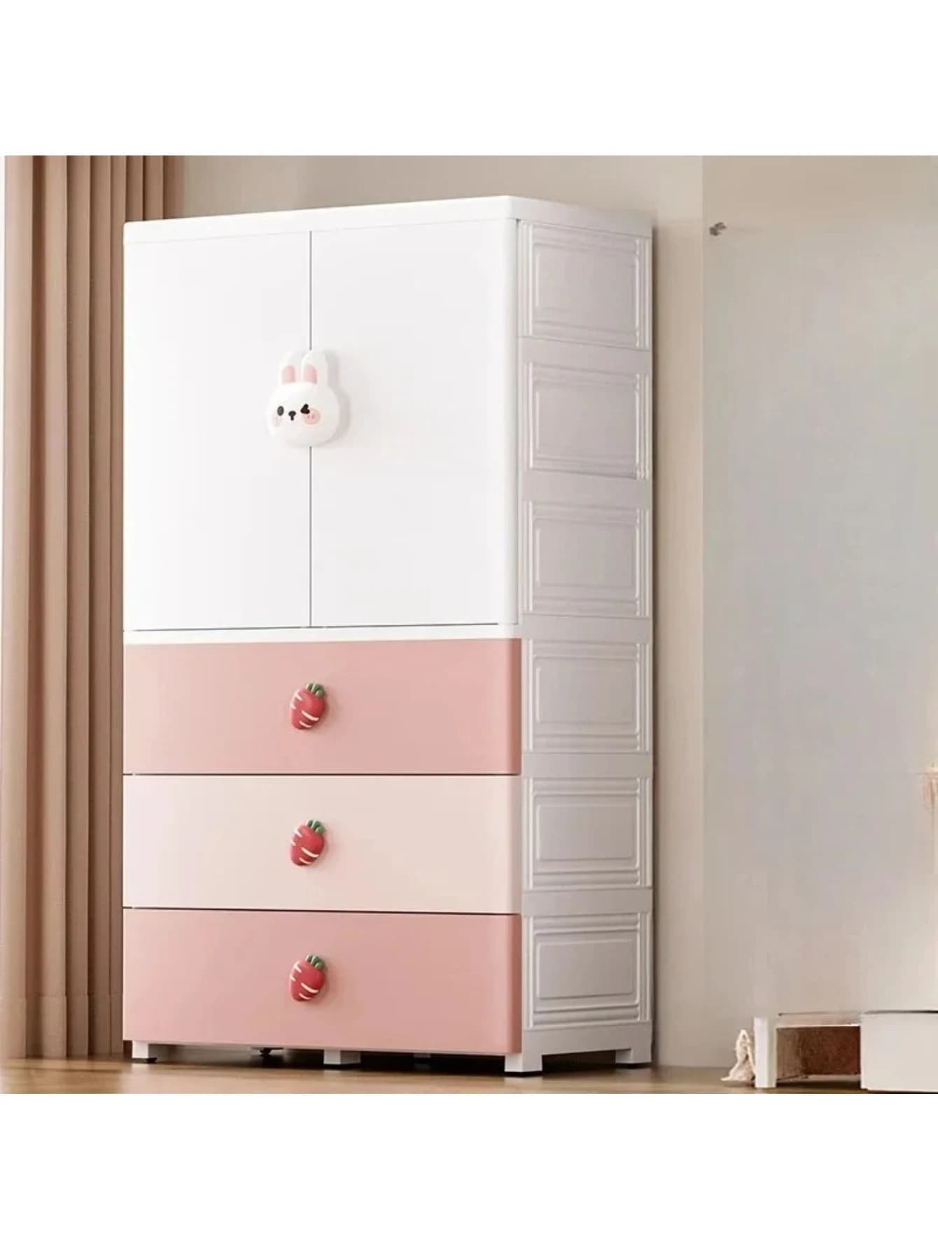Organizzatore Ragazze Armadi per bambini Armadio Cartello Mobili per bambini MR50CW Scaffali Armadi per bambini in plastica Armadio di stoccaggio