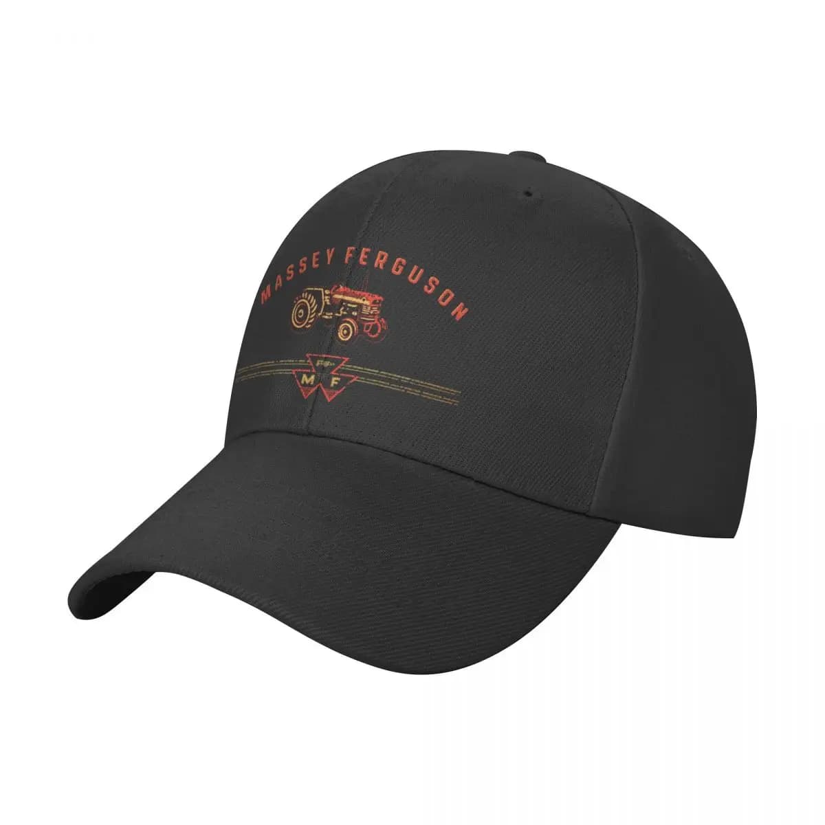Washed Men's Baseball Cap Retro Tractors Trucker Snapback Caps Dad Hat Massey Ferguson Golf Hats