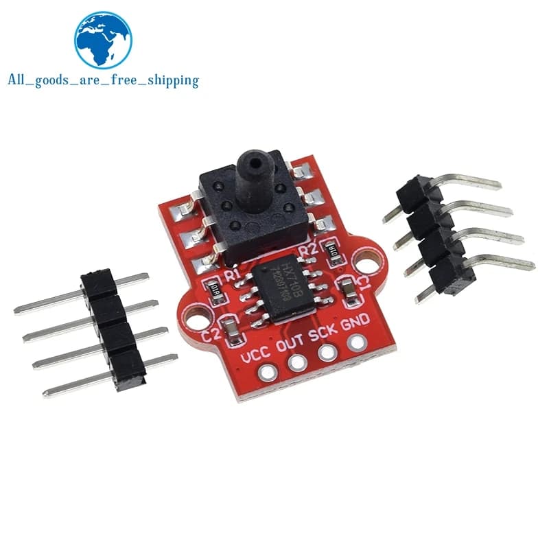 1/3PCS DC 3.3V 5V 0-40KPa Digital Barometric Air Pressure Sensors Module Connect 2.5mm Soft Tube For Arduino