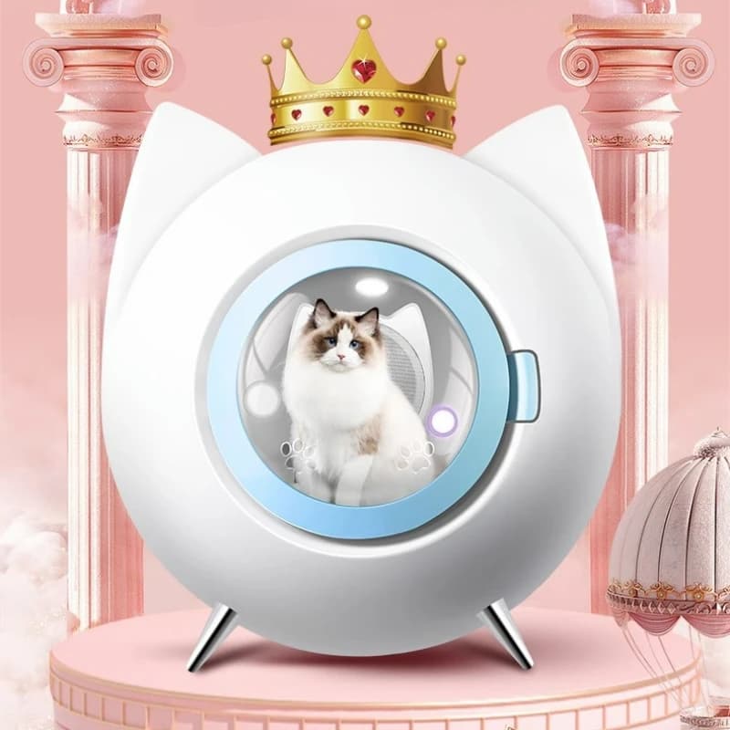 Scatola per asciugare gli animali domestici e animali domestici che dormono Den Asciugacapelli per cani Bagno per gatti Asciugacapelli per uso domestico Scatola per asciugacapelli per animali domestici multifunzionale