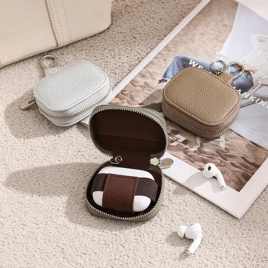 Nuova mini custodia portachiavi universale per auricolari/cuffie Bluetooth, custodia protettiva per donna, mini portafoglio, piccolo portafoglio, articoli carini per uomo, borsellino, regalo per la festa della mamma, accessorio essenziale per crociere
