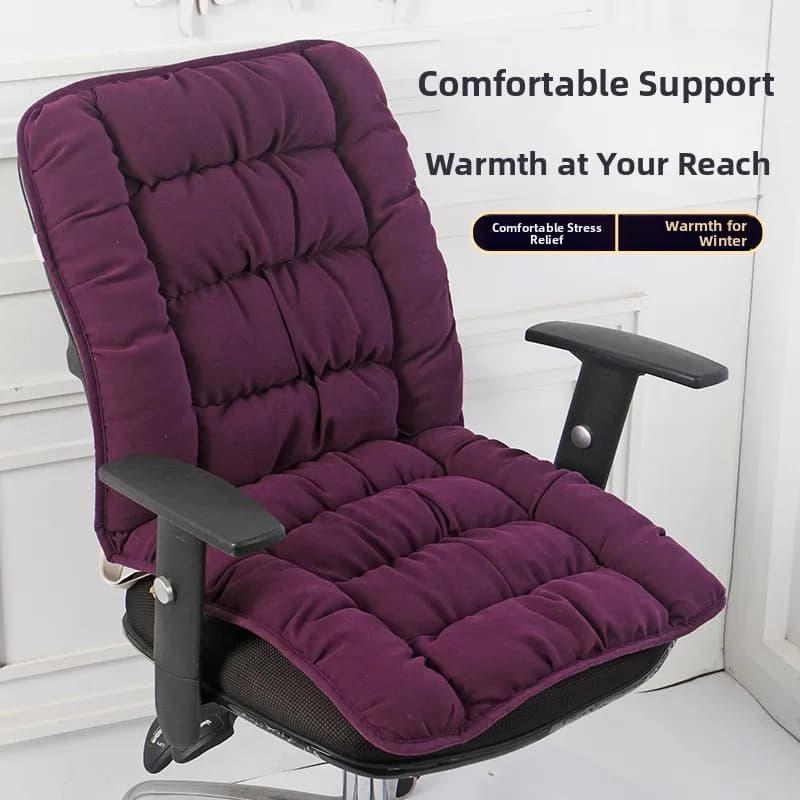 Cuscino per sedia da ufficio con supporto lombare integrato, imbottitura invernale, moderno, semplice, elegante, non lavabile.