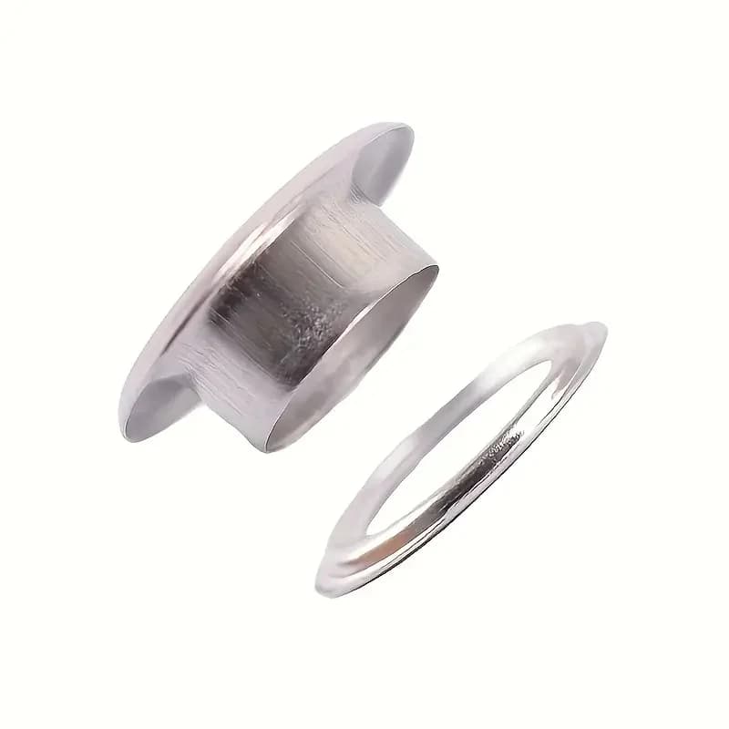 205pcs 4mm stainless eyelets, for travel journal hang holes, anti-loose, fits leather & paper