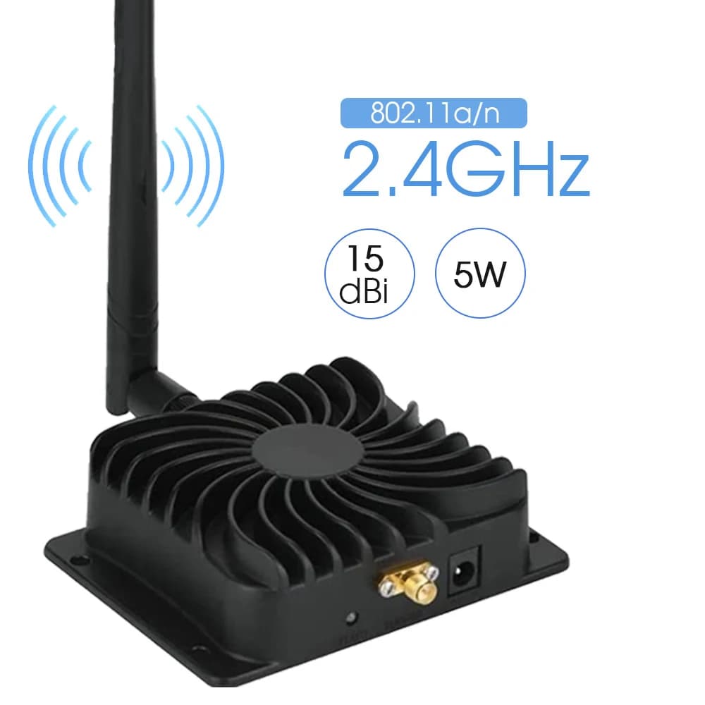 Amplificatore Wifi 2.4Ghz Ripetitore di potenza segnale Wi-Fi 802.11b/g/n 4W Ripetitore wireless Router Wi-Fi 5W Estendi Booster con antenna