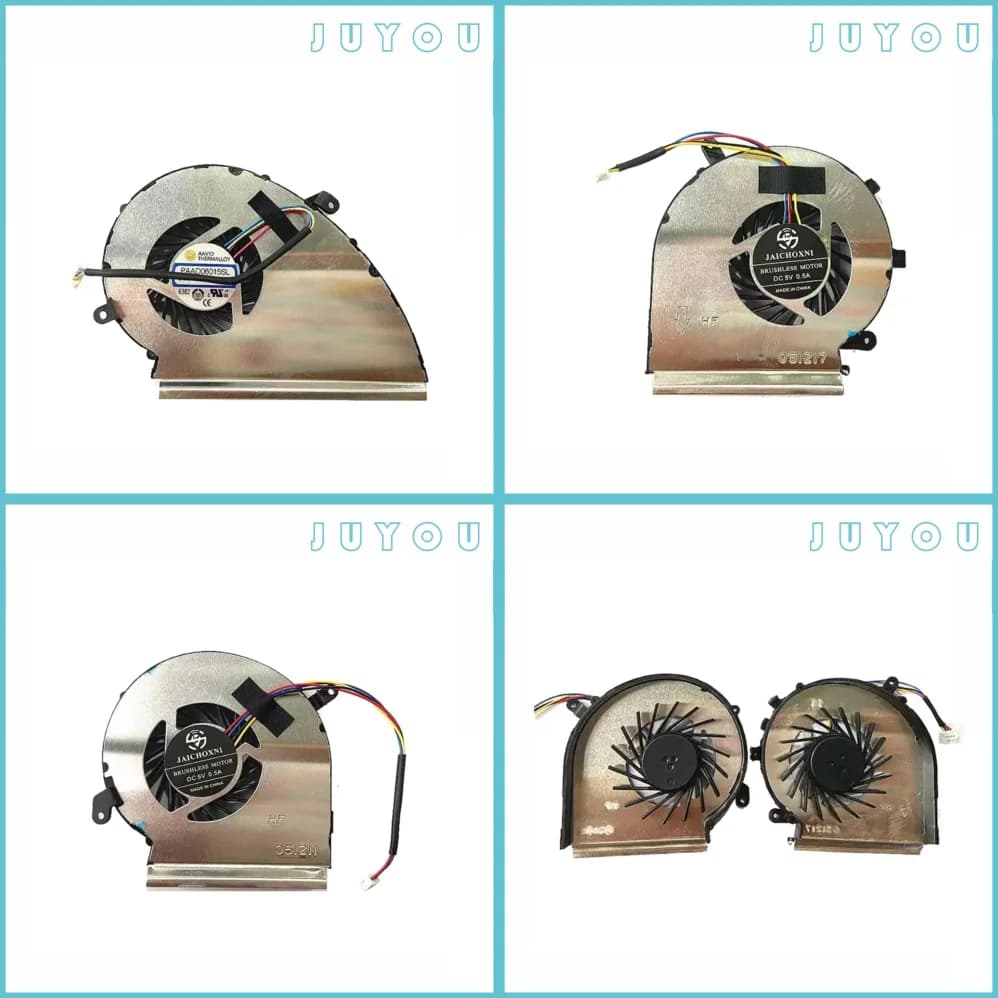 Ventola a 4 Pin per Laptop MSI GE62VR GL62M GP62MVR GL72MVR GP72VR GF62, Ventola di Raffreddamento CPU Silenziosa ad Alte Prestazioni