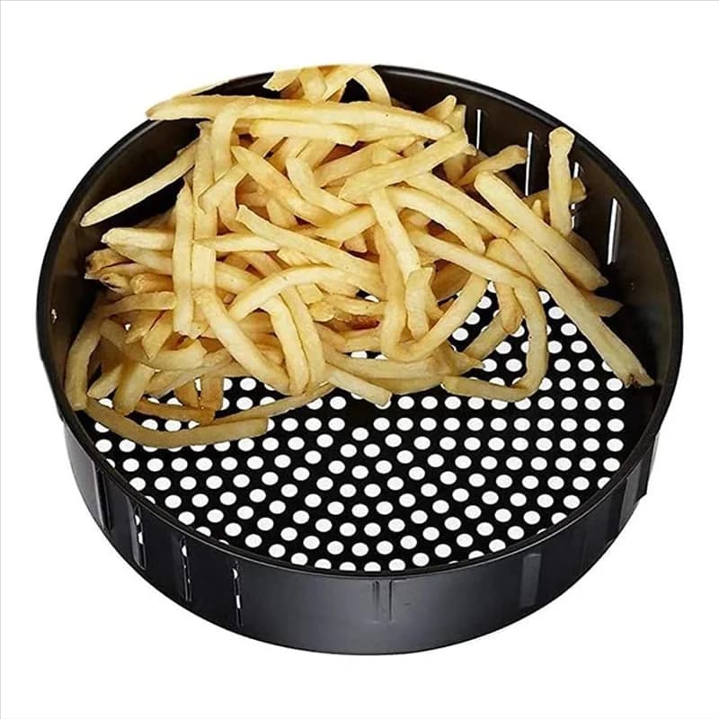NUOVO Cestello di ricambio per friggitrice ad aria Accessori di ricambio per cestello per friggitrice ad aria Cestino per friggere antiaderente, 3,5 litri