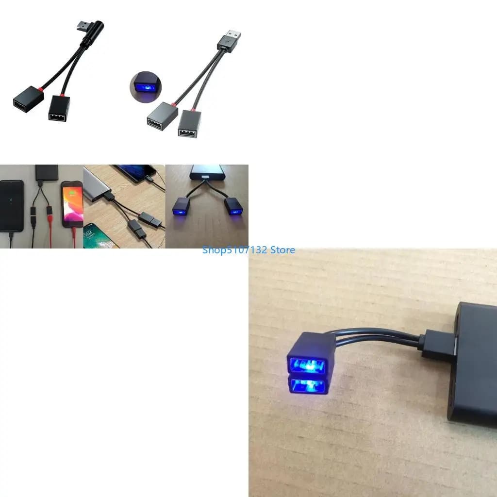 87HD 1 in 2 Out CAR CAVO ADATTER ADAPTOR CAVO PER TELEFONO