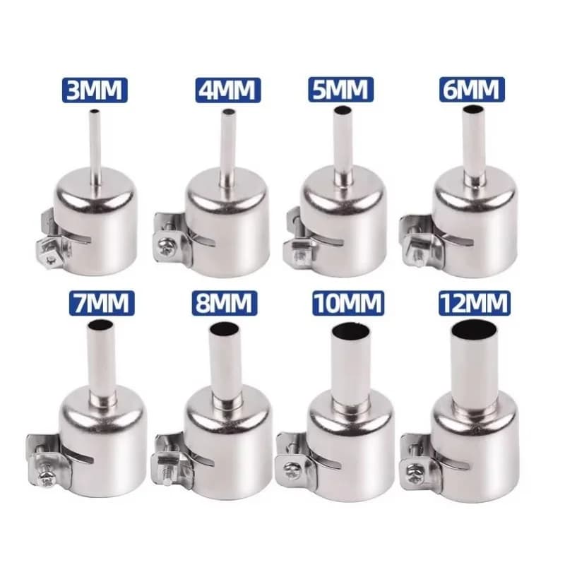 2pcs 850 Hot Universal Heat Gun Resisting Nozzles For 82/57/60 950/52/90 Hot Air Gun Rework Soldering Welding Station Wind Mouth