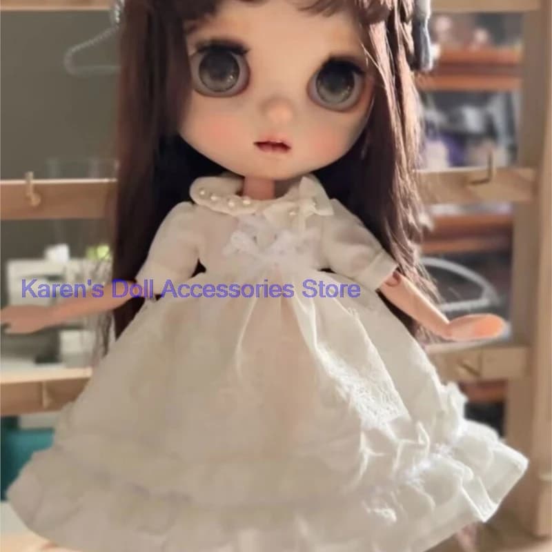 1pcs 2026 Hottest French lace one-piece dress for Blythe/landoudou(Fit for Lulu,ymy24,Ob22,24,26,zone, Jenny)