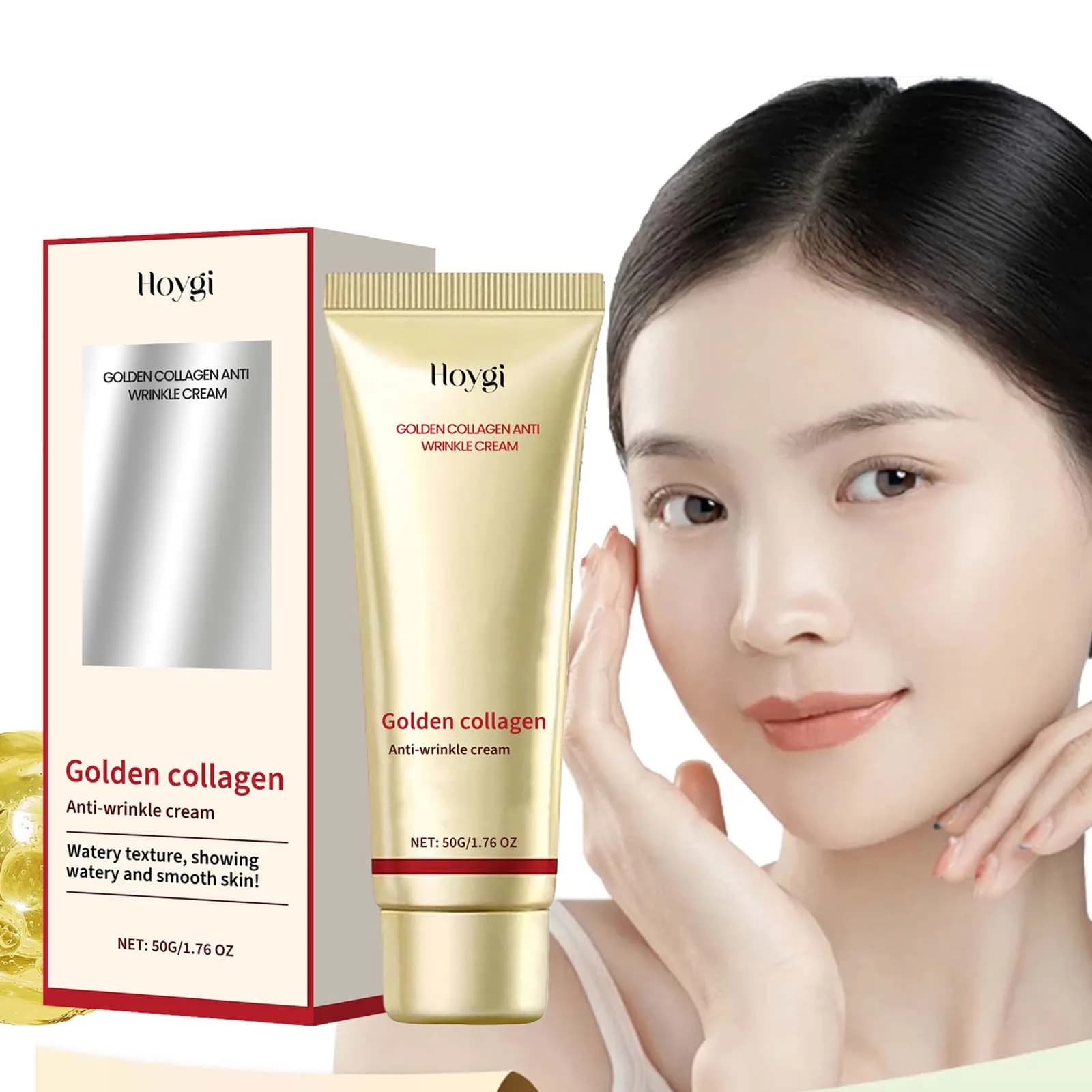 Crema viso al collagene oro 24k Lifting Rassodante Anti Rughe Dissolvenza Linee sottili Schiarente Pori lisci Crema idratante idratante