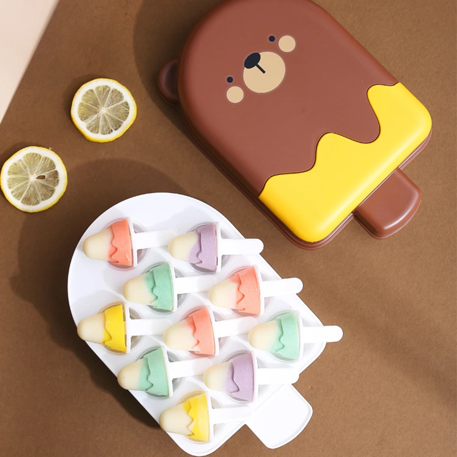 1 pezzo, stampo per ghiaccioli, stampo per ghiaccioli creativo, stampo per ghiaccioli in plastica, stampo per gelato, scatola per cubetti di ghiaccio, stampo per ghiaccioli per uso domestico, sicuro