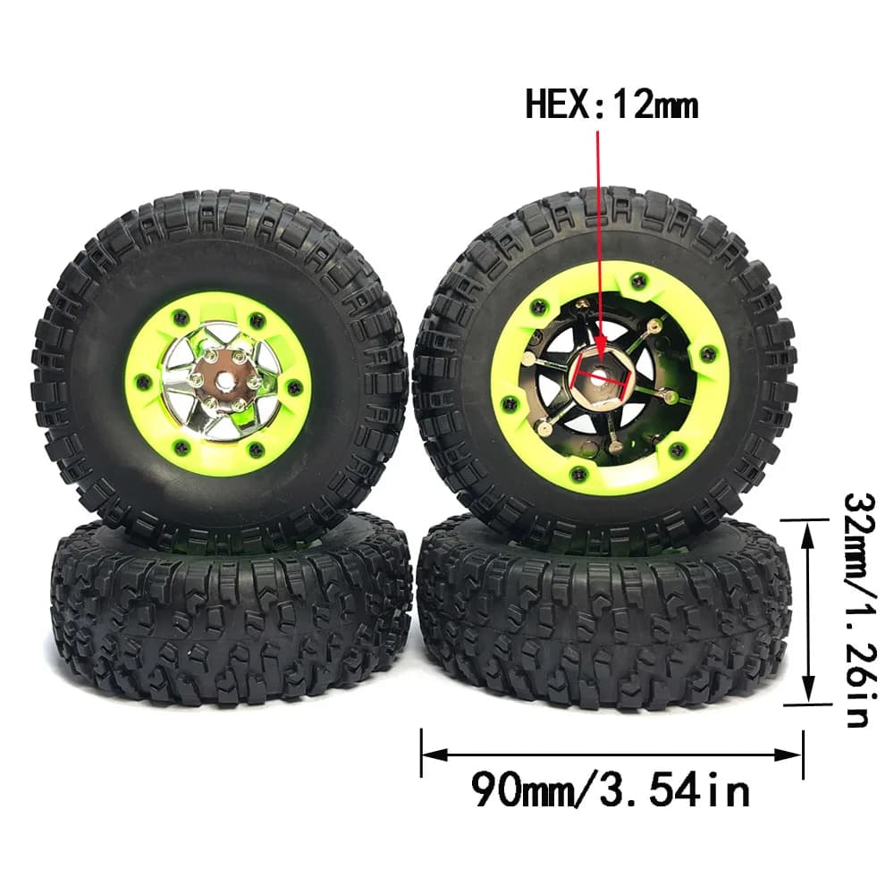 Originale Wltoys 12428 12423 12427 12429 1/12 FY03 01/02/03/04/05 Q39 Q40 Q46 RC fuoristrada telecomando pneumatici per camion da arrampicata