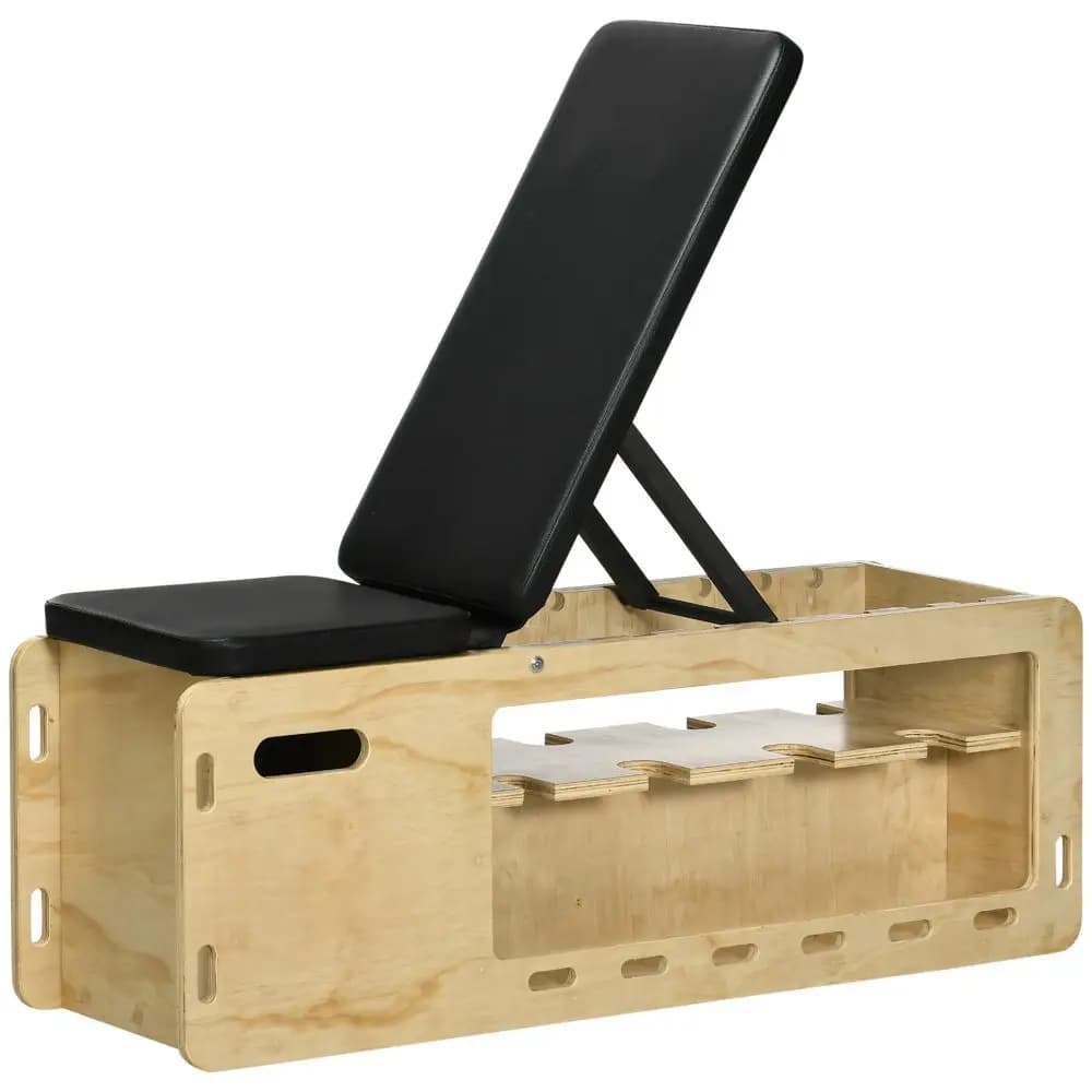 Soozier Adjustable Weight Bench with Bearings and Endurance Corda for Body and Roof Training