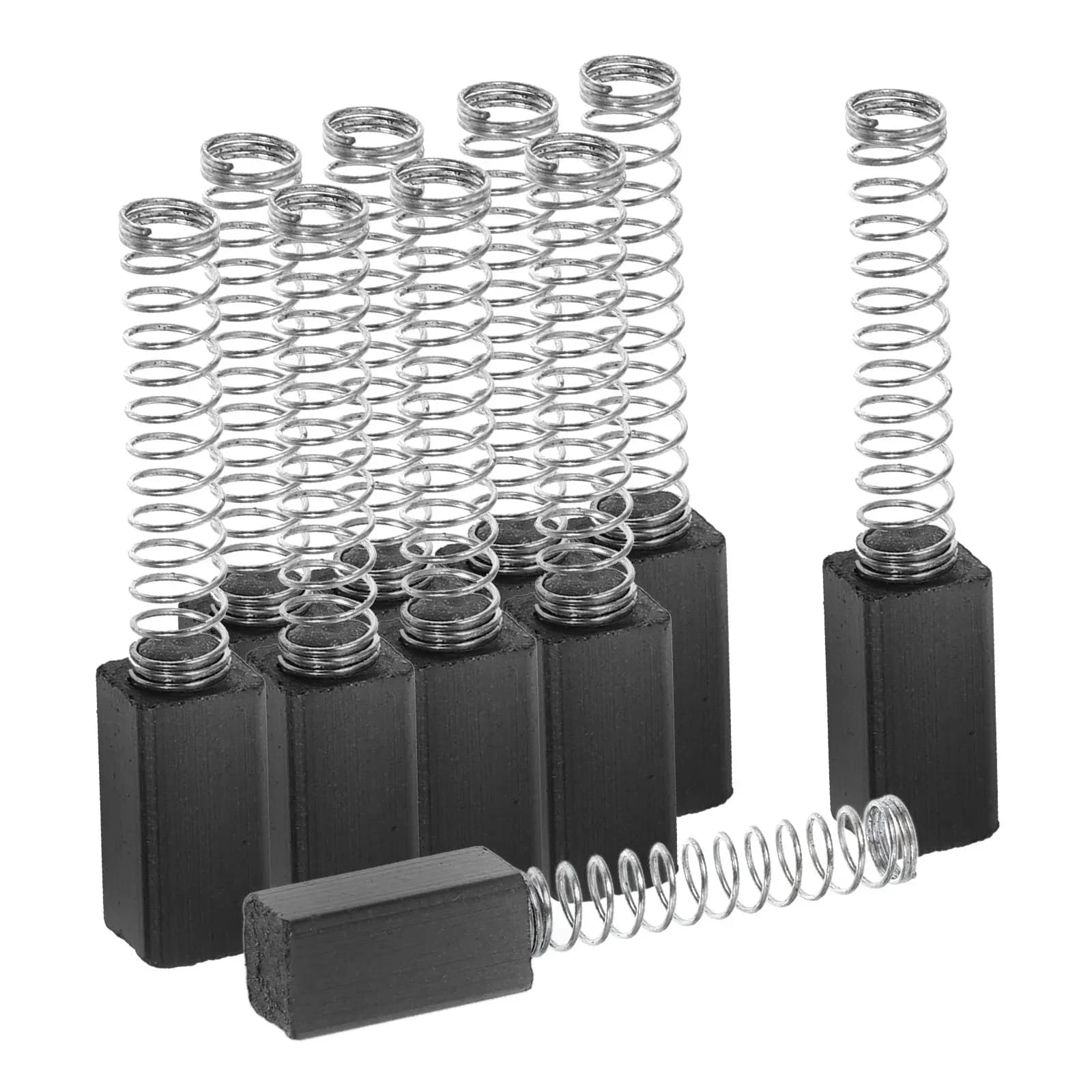 10 Pezzi Spazzole di Carbone per Motore di Macchina da Cucire, Kit di Ricambio per Riparazione Macchina Overlock, Accessori per Piccoli Motori