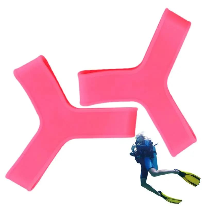 Dive Fin Straps Replacement Adjustable Underwater Fin Strap Adjustable Rubber Flippers Strap Swim Paddle Straps Comfortable