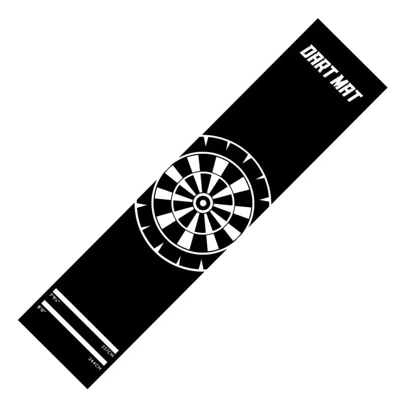Let's Play Dart Mat with Standard Throw Line Non-Slip Long Floor Mat for Darts Game Room Bar Home Decor Floor Mat Home Doormat