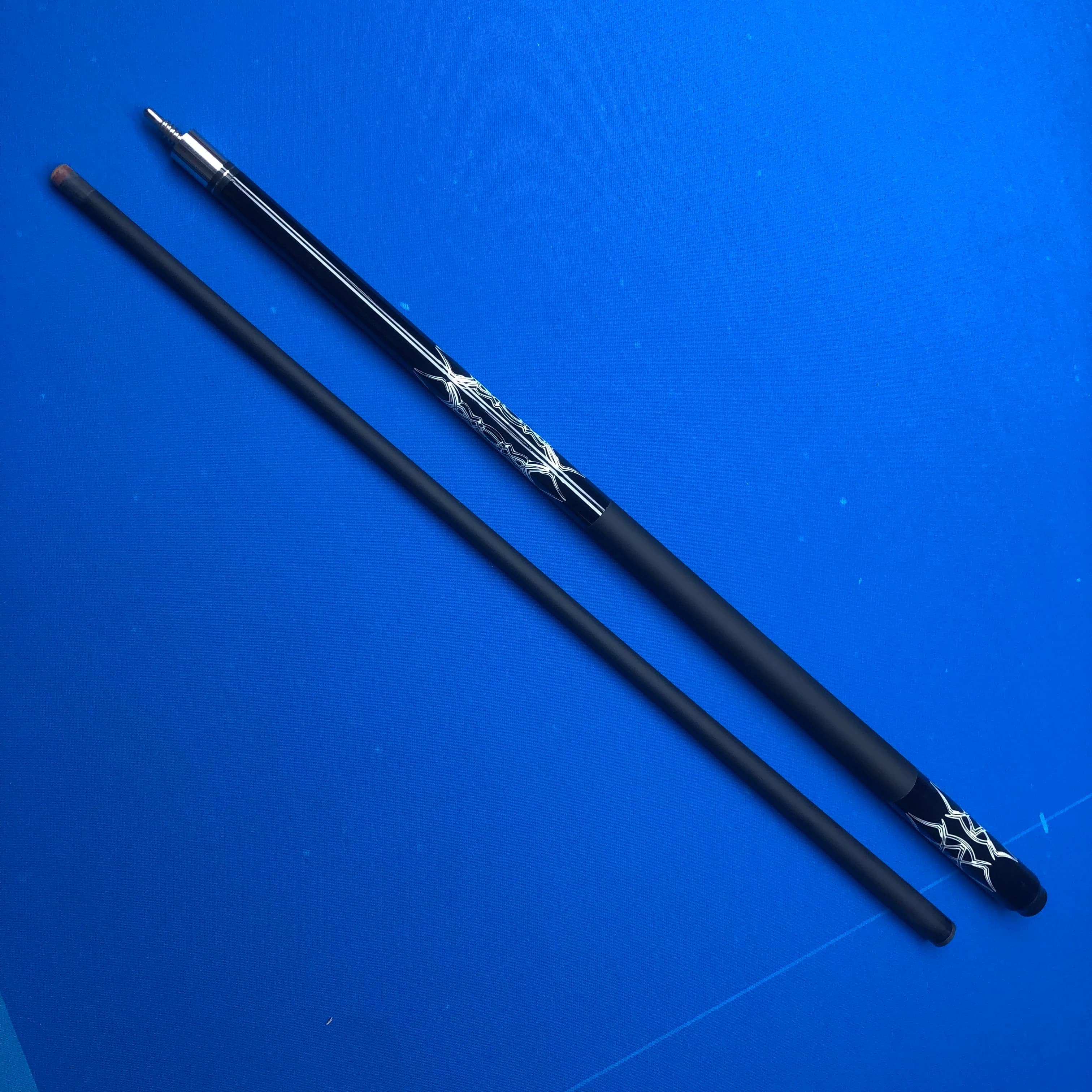Stecca da Biliardo Professionale in Fibra di Vetro da 13mm, 146cm, con Giunto Rapido in Acciaio Inossidabile per Biliardo Americano a 9 Palle e Carambola