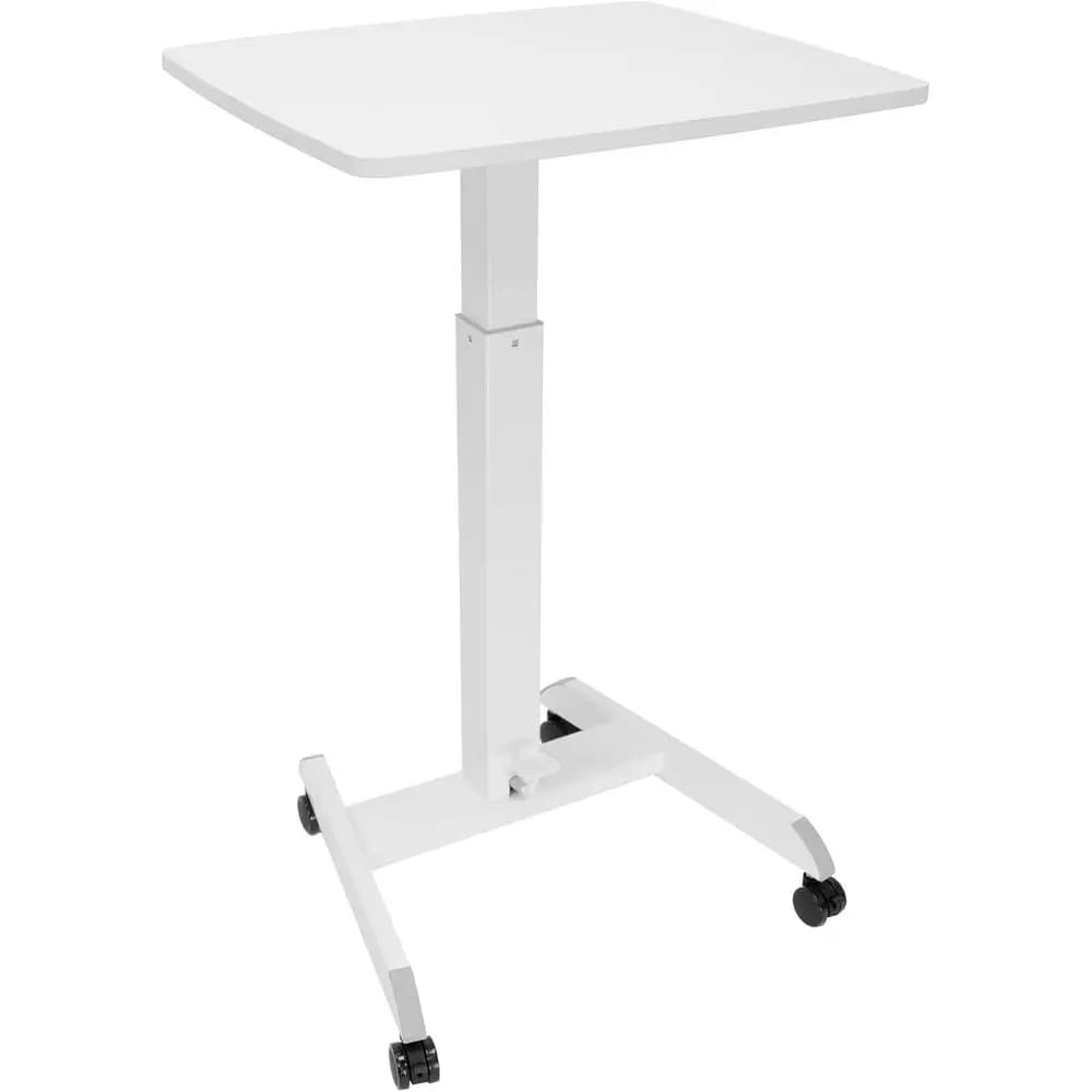 Scrivania per Laptop Versatile con Ruote, Postazione Mobile Regolabile in Altezza, Compatta per Casa, Ufficio o Aula